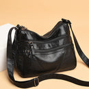 Daily Mom Crossbody Purse Bags Portable PU Leather Multi-pocket Shoulder Satchel