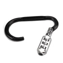 Motorcycle Helmet Lock Carabiner 3 Digit Combination Lock with Steel Wire R