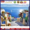 DIY 5D Diamond Landscape House Full Drill Round Rhinestone Painting Kit Pictu
