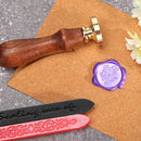 100pcs Retro Octagon Fire Painting Pills Sealing Wax Grain for Envelope (C)