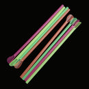 Straight Straw Drinking Supplie 100PCS Milkshake Straws Spoon Straws Colorful