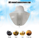 Summer Outdoor Riding Anti-UV Sun Hat Beach Sunscreen Neck Face Wide Brim Hat