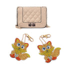 1pcs DIY Keychain Hand Made Diamond Painting Full Drill Pendants (Fox) Newly