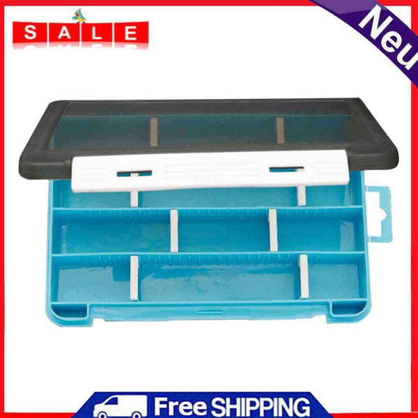Fishing Tackle Storage Box w/ Removable Dividers Portable Fishing Organizer Case