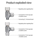 CO2 Trimming Valve Aquarium Dioxide Bubble Valve Regulator Refiner (Double)