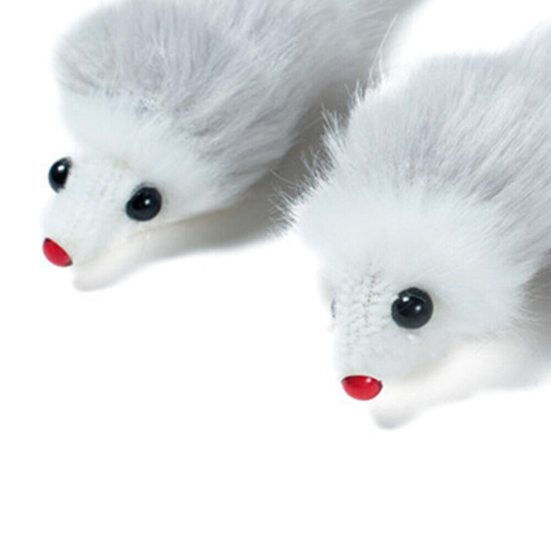 6pcs Cat Plush Toys Simulation Big Mouse Sounding Interactive Toys Pet Suppli