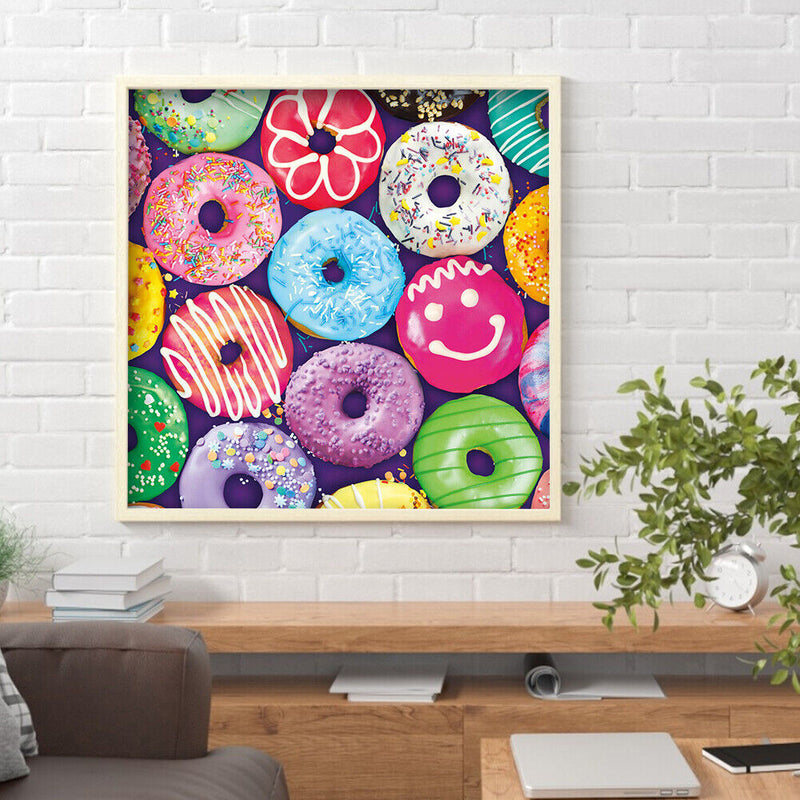 Diamond Painting 5D DIY Colored Donuts Full Round Drill Rhinestones Picture