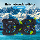 Portable Folding USB Powered Laptop Cooler Dual Fan Cooling Pad for Notebook PC
