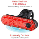 Bike Tail Light Waterproof Bicycle Taillight for Night Riding (Red White) Newly