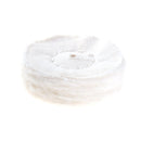 White Cotton Lint Cloth Wood Metal Mirror Polishing Buffing Wheel(50mm) Newly