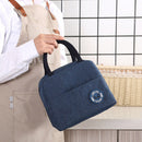 Picnic Insulation Bags Portable Lunch Bento Bag for School Camping (Blue) Newly
