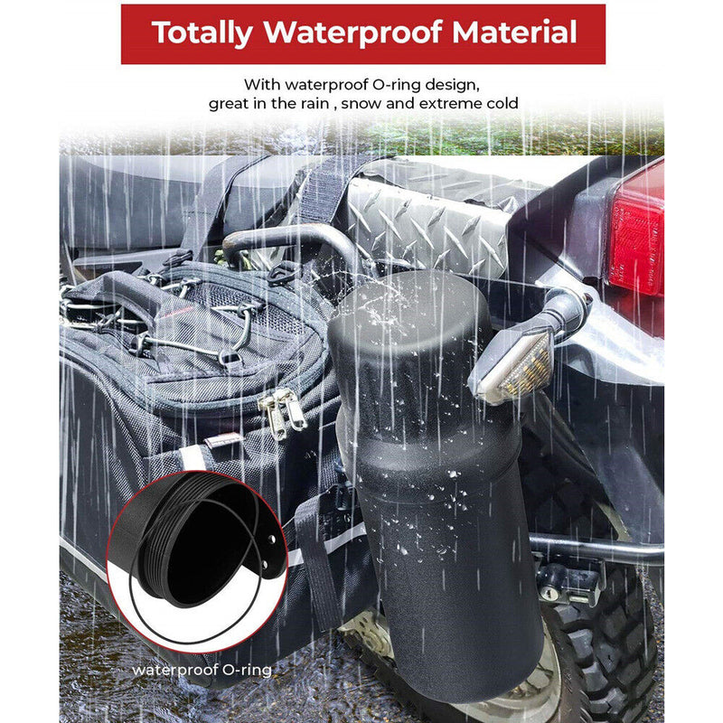 Universal Waterproof Motorcycle Tool Tubes Gloves Raincoat Fuel Storage Bottle