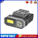 COB LED Sensor Headlamp Waterproof Headlight Clip-on Cap Torch Light (Grey)