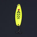 13g Spoon 3 Hooks Fishing Lure Sequins Paillette Hook(Yellow) Newly