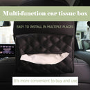 PU Leather Car Tissue Box Towel Napkin Papers Container Holder Auto Accessories