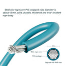 Bearing Weighted Cordless Jump Rope Fitness Speed Skipping Rope (Blue 30mm)