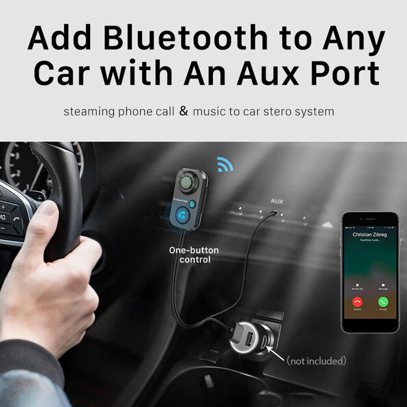 Car Bluetooth-Compatible 5.0 Receiver Wireless Adapter for Hands-Free Amplifier