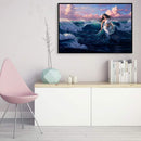 Chasing Sea Girl Oil Paint By Numbers Kit DIY Acrylic Painting Wall Art Pic