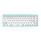 Hot Swap Keyboard Kit Bluetooth-compatible with 72pcs Red Shafts (Green)