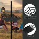 Portable Camping Light Pole & Spider Web Table Top Light Stand for Outdoor