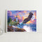 Cross Stitch Full Embroidery Eagle Lighthouse 11CT Stamped Needlework Art Set