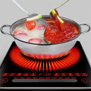 Stainless Steel Single-layer Mandarin Duck Soup Fondue Hot Pot Kitchen Cookware