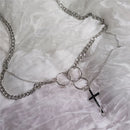 Cool Collar Party Jewelry Rock Hip Hop Pendant Chain Necklace Cross Punk Choker