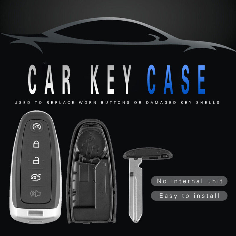 5 Buttons Remote Car Key Fob Case for FORD Edge Escape Explorer Lincoln MKS MKT