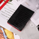 PU Crocodile Golf Leather Scorebook Wallet Score Card Pocketbook (Black) Newly