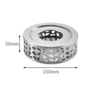 Tea Coffee Teapot Warmer Candle Light Round Base Heater Steel O6Q4 Holder V7K0