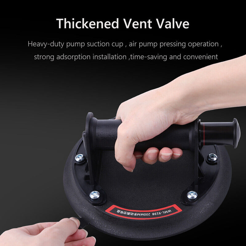 8 Inch Air Pump Suction Cup Large Bearing Capacity for Powerful Heavy-Duty Glass