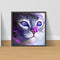 DIY Diamond Painting Purple Cat Full Round Drill Decor Art Picture for Home