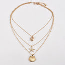 Women Beach Jewelry Multilayer Shell Necklace Cowry Seashell Pendant Bohemian
