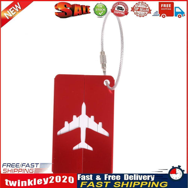 Fashion Luggage Tags Aluminium Alloy Travel Luggage Name Labels Holder (D) Newly