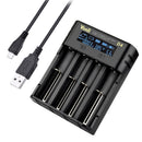 LCD Display 18650 Battery Charger Li-ion Battery Smart Charger Charging Slot