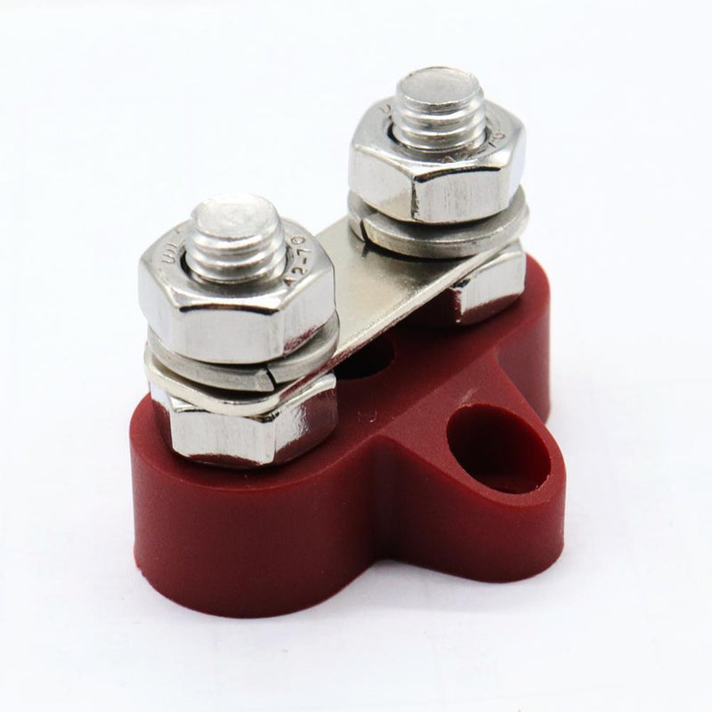 Bus Bar Terminal Blocks Heavy Duty M8+M8 Positive Power Distribution Studs