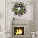 Purple Lilac Artificial Flower Easter Wreath Gisela Cottage Graham Country L2I1