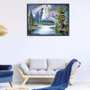 5D DIY Diamond Painting Full Round Drill Snow Mountain Wall Decor Rhineston