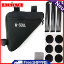 Mountain Bike Top Tube Bag Tire Prying Rod Repair Patch Bicycle Tyre Repair Kit