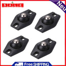 4pcs Rotating Storage Box Caster Ball Universal Trash Can Wheels (Black)