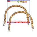 Imitation Bamboo Handbag Purse Handles U-Shaped Replacement for DIY Bag Makin
