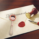 Sealing Wax Solid Wood Spoon Retro DIY Craft Stamps Making Tool (Apricot) Newly