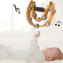 Double Row Hand Bell for Party Orff Tambourine Percussion Musical Instruments