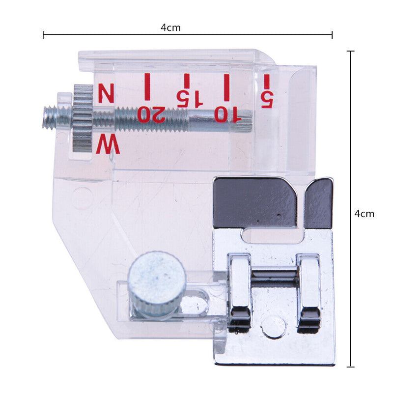 Adjustable Bias Binder Presser Foot Binding Feet Sewing Machine Attachment Newly