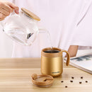 350ml Stainless Steel Portable Coffee Water Cup with Handle Lid Vacuum Flask Mug