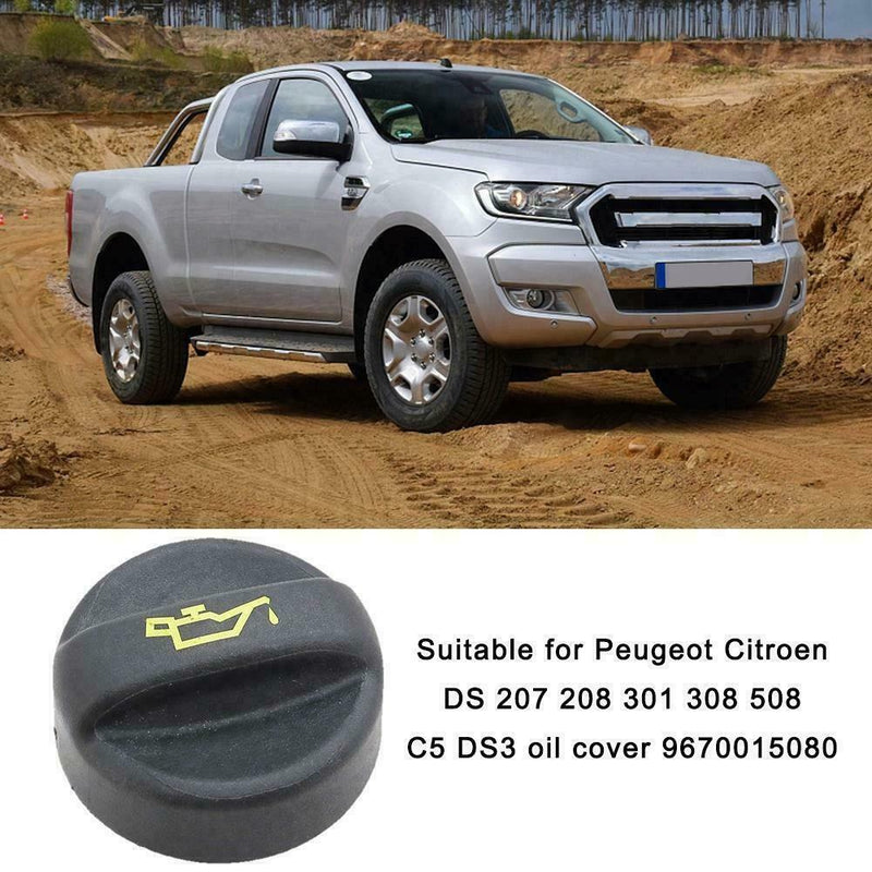 For Peugeot DS 207 208 301 308 508 C5 DS3 Oil Cover 9670015080 S6G6