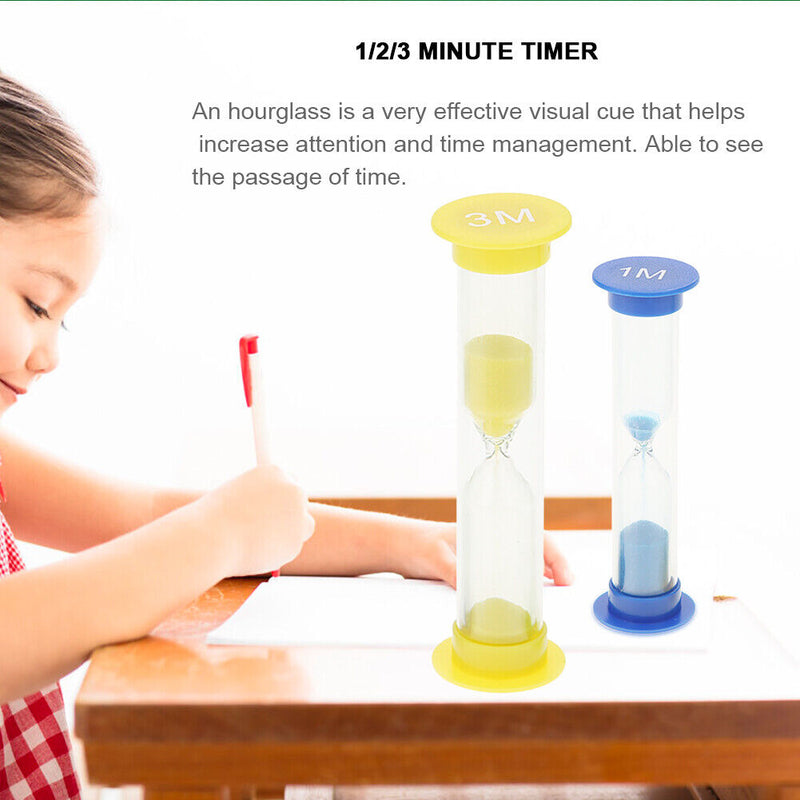 1/2/3 Minutes Clocks Hourglass Sandglasses Sand Clock Sand Timer Home Decor