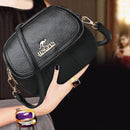Retro Women Casual Solid Color PU Leather Small Crossbody Shoulder Messenger Bag