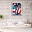 5D Diamond Painting DIY Independence Day Flag Full Round Drill Art (A4956) Newly