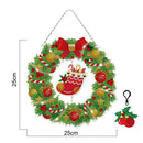 5D Diamond Painting Mosaic Drawing Home Door Wreath Decor Party Garland Gif